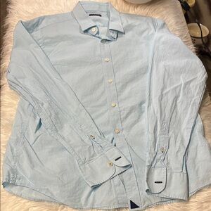 UNTUCKit Sky Blue Striped Shirt